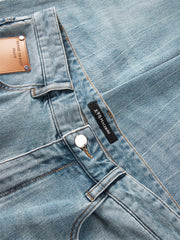 Men's Washed Tapered Jeans