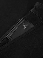 Men's Wide-Leg Jeans with Vintage Faux Leather Patch