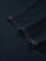 Men's Topstitched Washed Straight-Leg Jeans