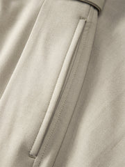 Men's Fleece-Lined Wide-Leg Suit Pants with Belt