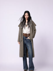Women's Casual 100% Yak Down Longline Knit Cardigan