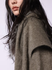 Women's Casual 100% Yak Down Longline Knit Cardigan