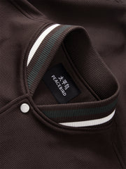 Men's Colorblock Embroidered Baseball Jacket