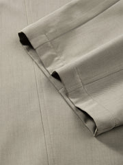 Men's Solid Elastic-Waist Straight-Leg Pants