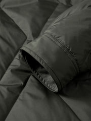 Men's Brown Down Jacket with Corduroy Collar