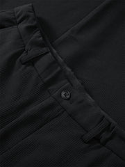 Men's Textured Solid Tapered Pants