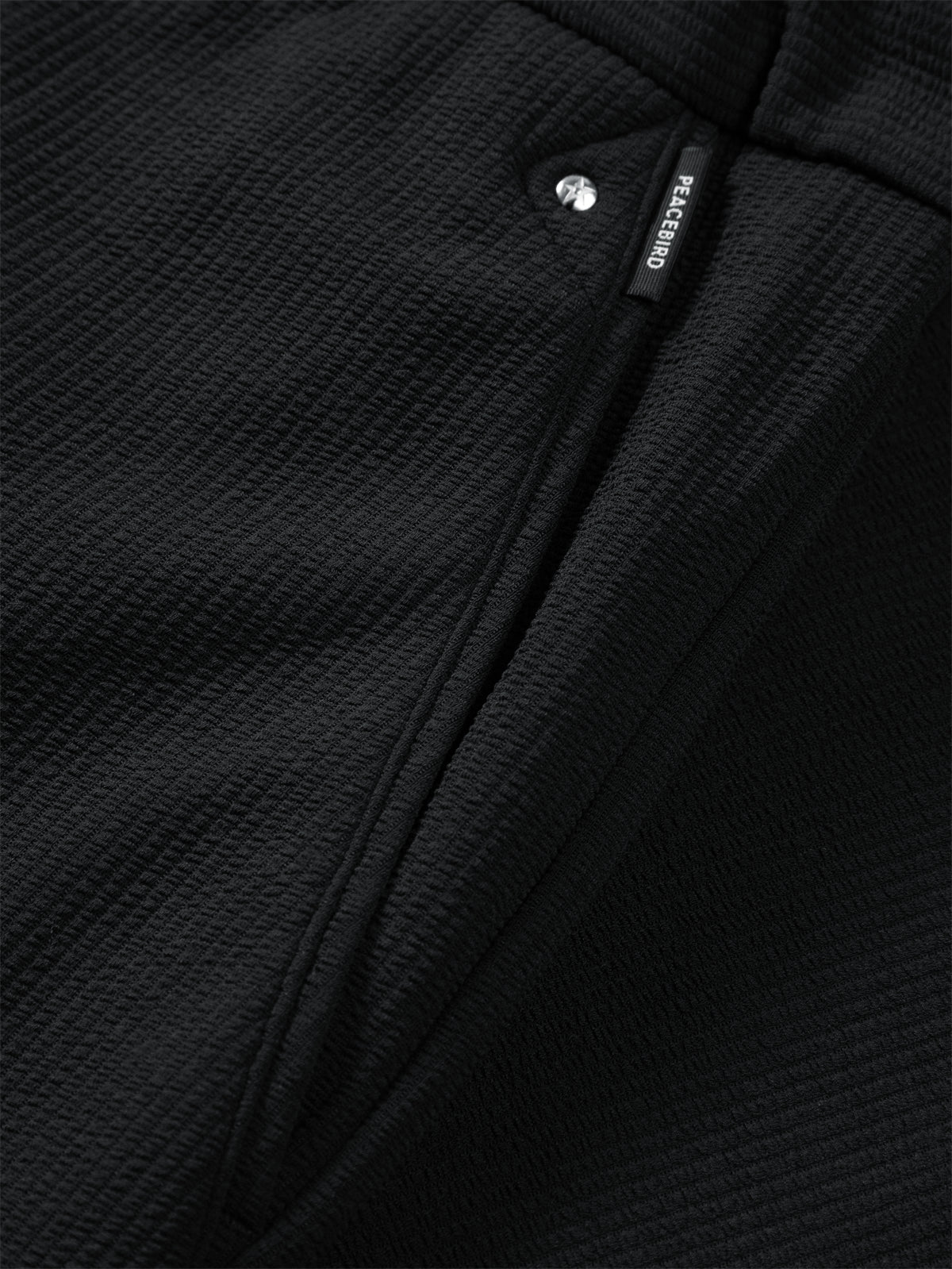 Men's Textured Solid Tapered Pants