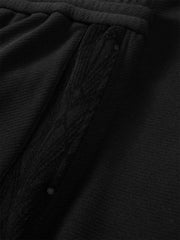 Men's Side Jacquard-Panel Straight-Leg Pants