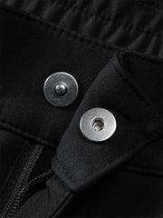 Men's Wide-Leg Cargo Pants with Drawstring Cuffs