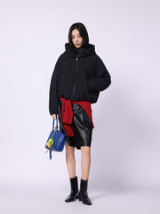 Women's Casual Hortob¨¢gy Goose Down Hooded Puffer Jacket