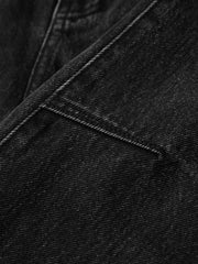 Men's Washed Distressed Straight Jeans