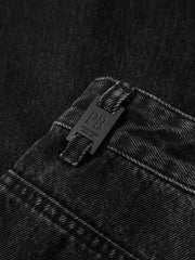 Men's Washed Distressed Straight Jeans