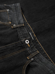 Men's Ombre Cotton-Blend Wide-Leg Jeans