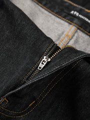 Men's Ombre Cotton-Blend Wide-Leg Jeans