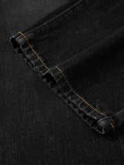 Men's Ombre Cotton-Blend Wide-Leg Jeans