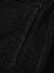 Men's Raw Indigo Washed Wide-Leg Jeans