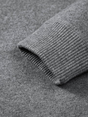 Men's Relaxed Half-Placket Knit Sweater