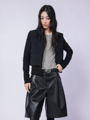 Women's Casual Waist-Cinching Paneled Lightweight Down Jacket