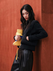 Women's Casual Waist-Cinching Paneled Lightweight Down Jacket
