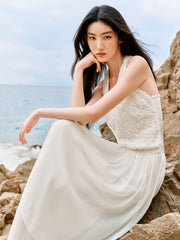 Women's French-style Halter Neck Holiday Dress