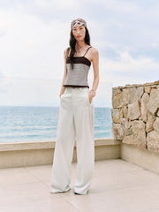 Women's color-block reversible vest