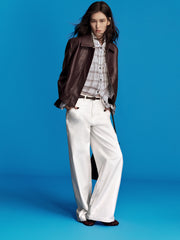 Women's Edgy Cropped Metallic PU Jacket