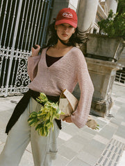Women's Casual Rose-Latte Lightweight Cover-Up Set