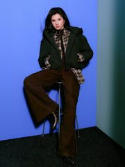 Women's Casual Hortob¨¢gy Goose Down Hooded Puffer Jacket