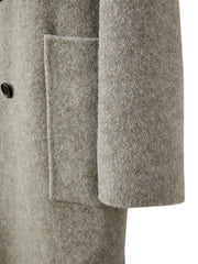 Men's Double-Breasted Pocket Wool Coat