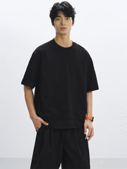 Men's Outdoor-Style T-Shirt with Drawstring Hem