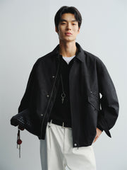 Men's Allover Jacquard Padded Jacket