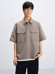 Men's Utility Polo Shirt with Patch Pockets