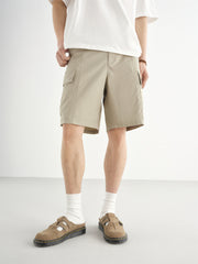 Men's Outdoor Cargo Shorts with Patch Label