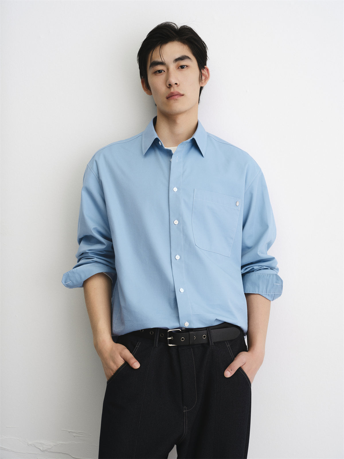Men's Solid Lyocell Shirt