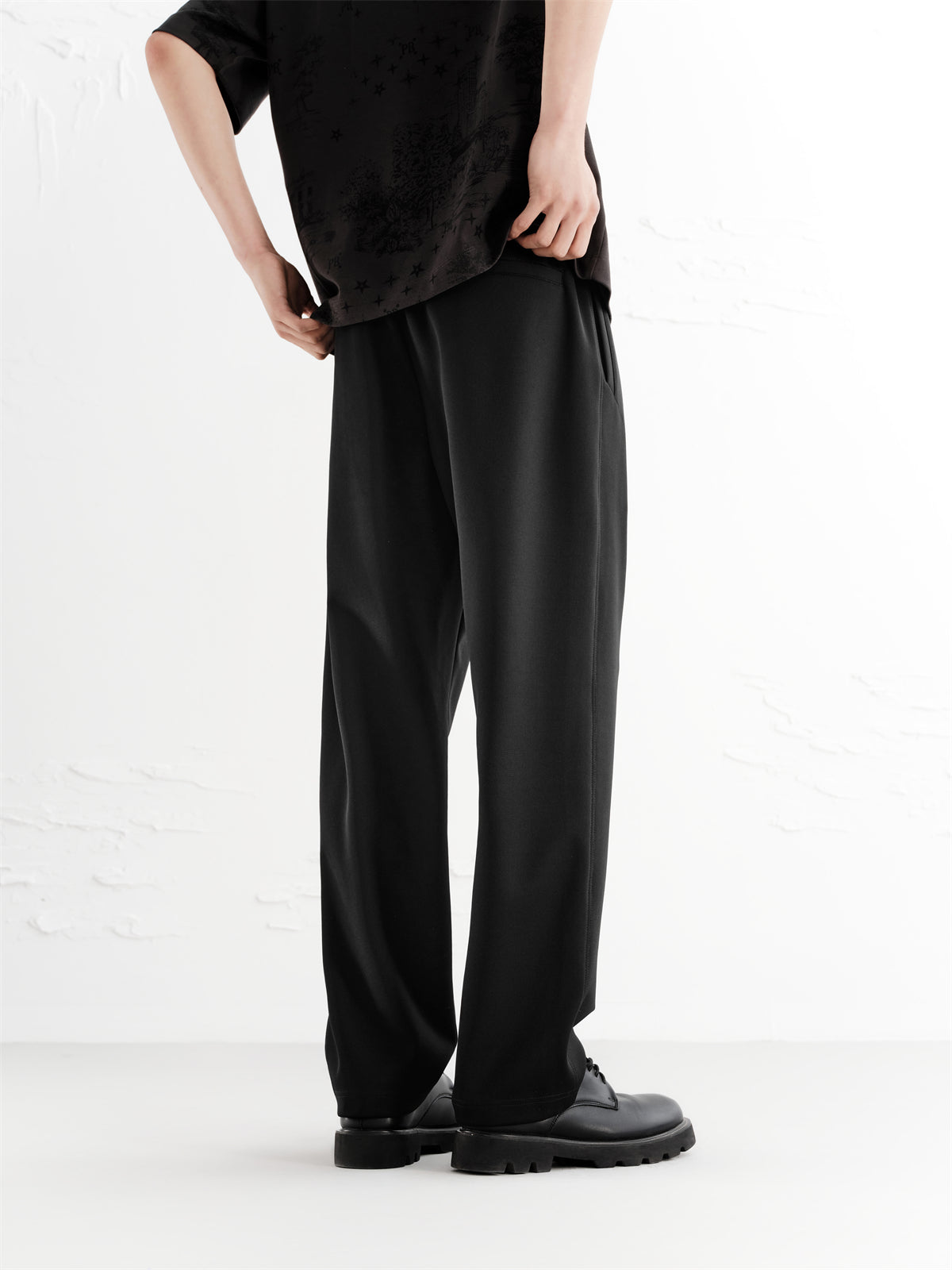 Men's Basic Textured Waffle Pants