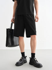 Men's Solid Straight-Leg Shorts
