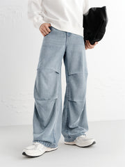Men's Lyocell Wide-Leg Jeans