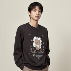 Men's Embroidered Soft Sweater