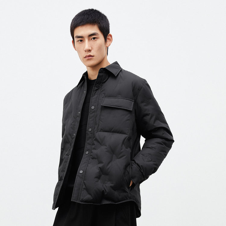 Men's Quilted Shirt Puffer Jacket