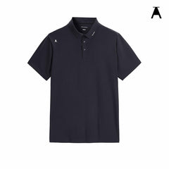 Men's Plain Black Polo Shirt