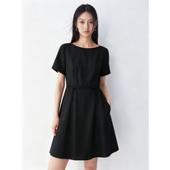 Women's sculptural A-line dress