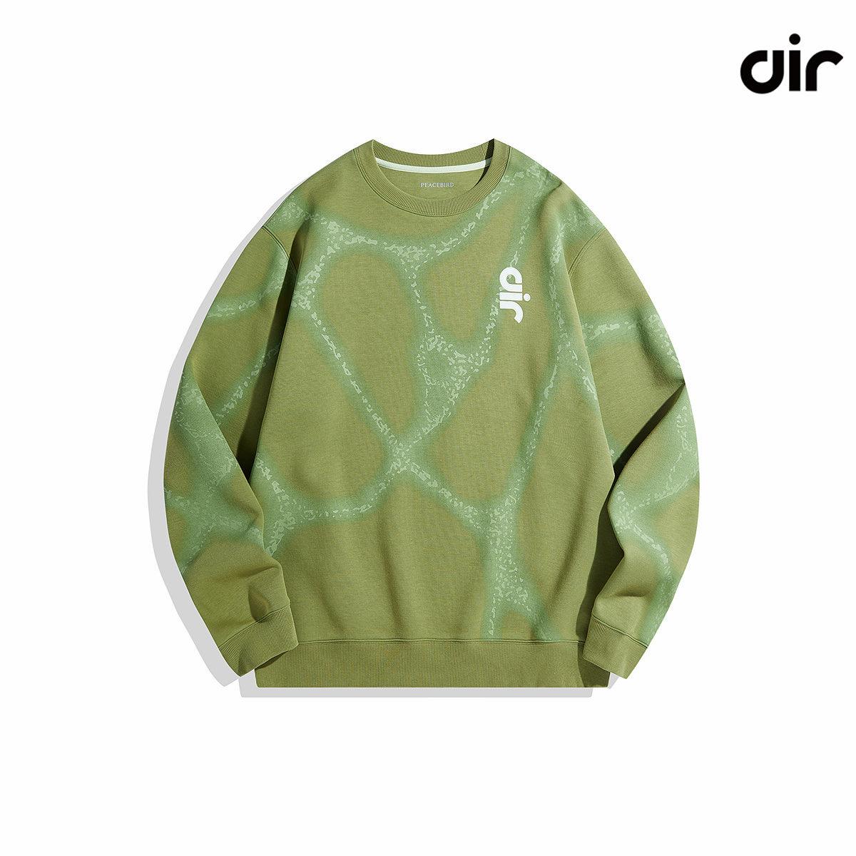 Men's Green Printed Sweatshirt