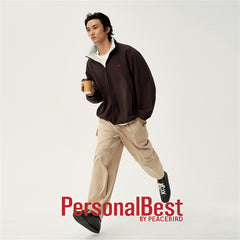 Men's Hooded Jacket with Contrast Lining