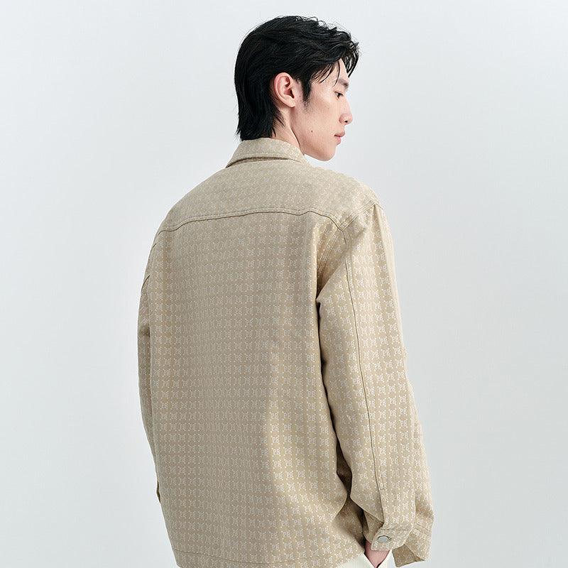 Men's Patchwork Jacquard Outwear Shirt