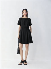Women's sculptural A-line dress