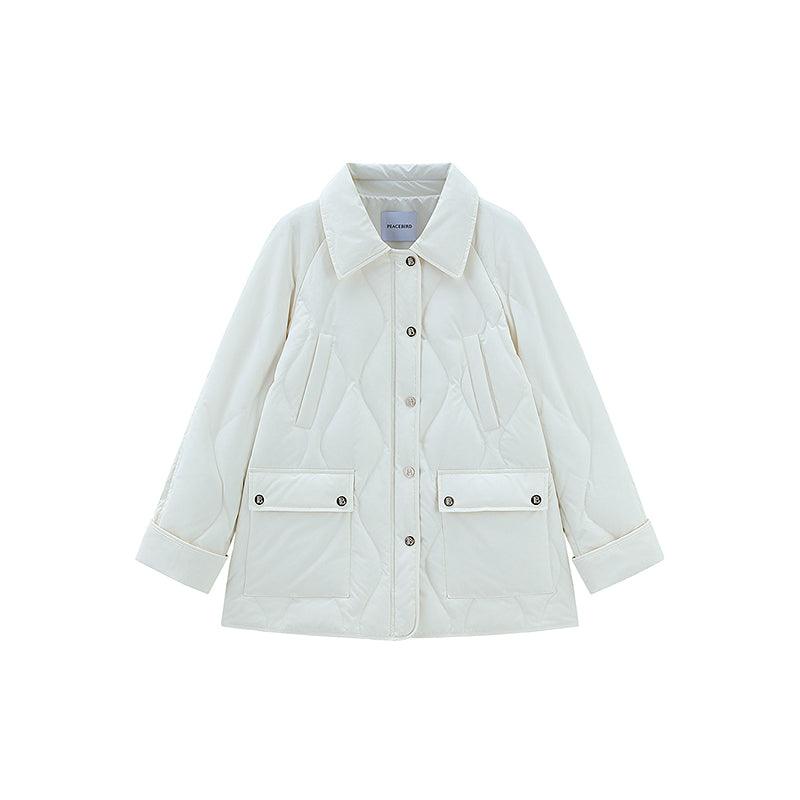 Women's Shirts Style Light Puffer Jacket