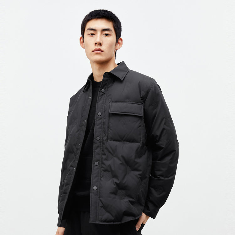 Men's Quilted Shirt Puffer Jacket