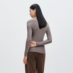 Women's Round Neck Wool Pullover