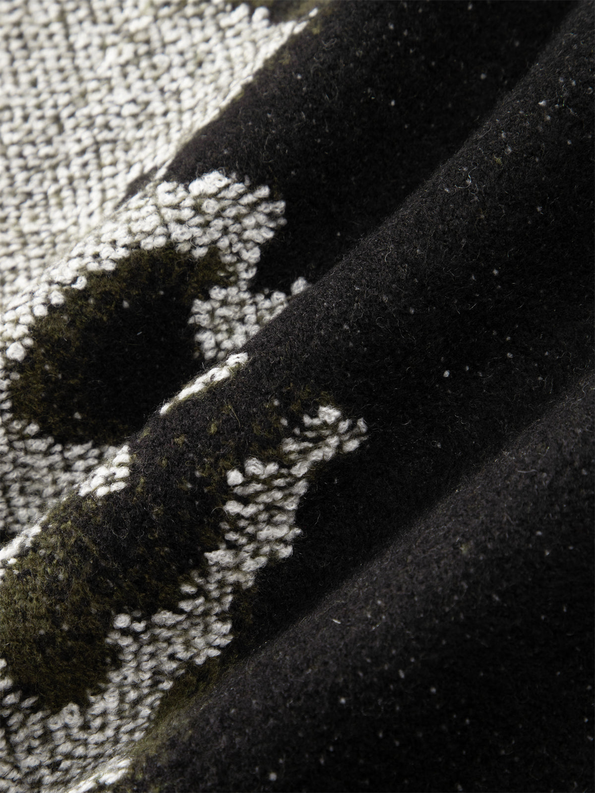 Men's Allover Contrast Floral Jacquard Sweater