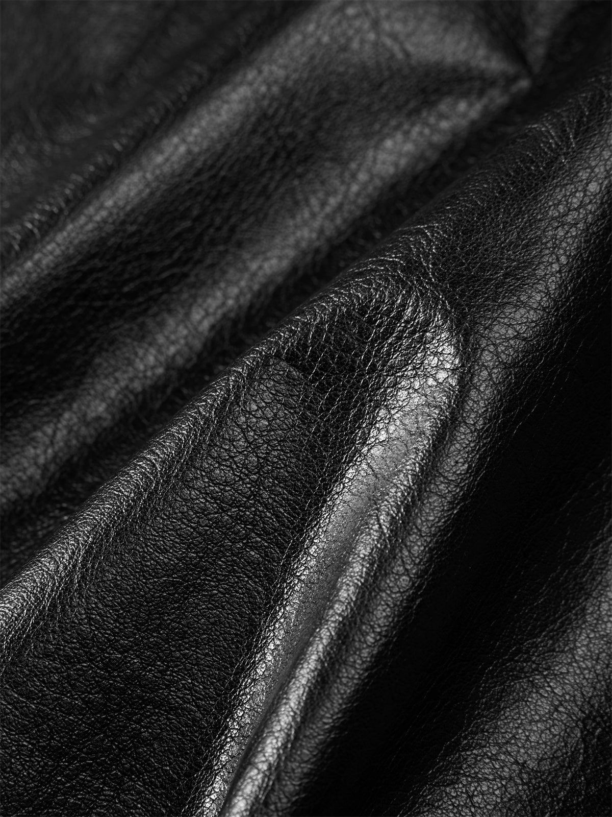 Men's Mid-Length Trench-Style Leather Coat
